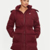Tommy Jeans Пухено яке Alaska DW0DW18821 Бордо Regular Fit за Жени цена