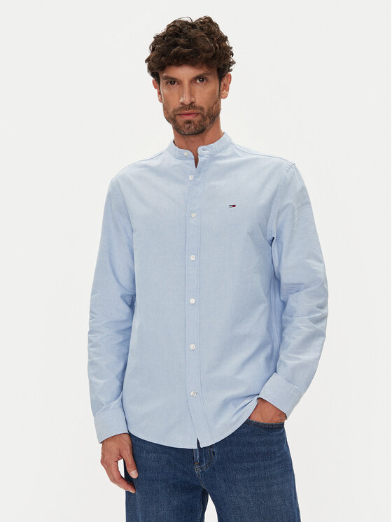 Tommy Jeans Риза Essential DM0DM21690 Светлосиньо Regular Fit за Мъже цена