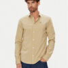 Tommy Jeans Риза Original DM0DM04405 Бежов Slim Fit цвят на ниска цена