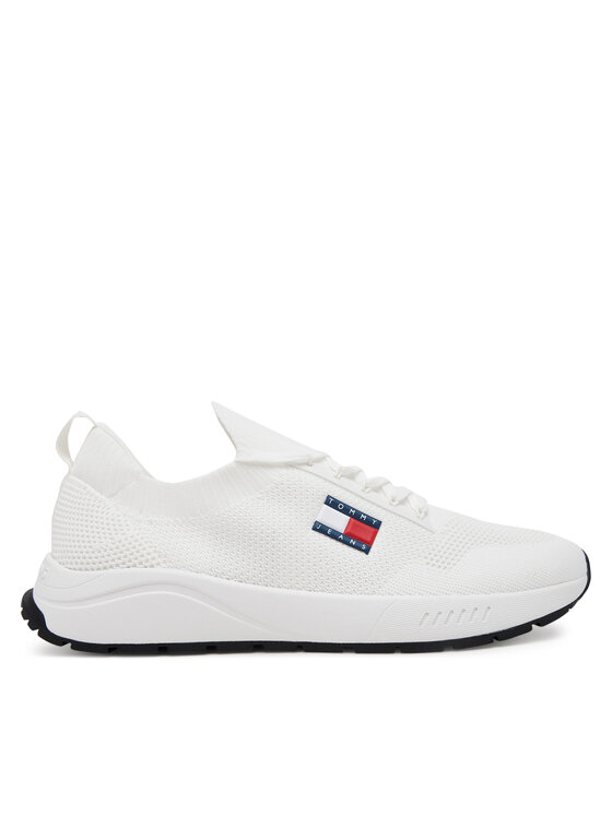 Tommy Jeans Сникърси Runner Kntitted EM0EM01555 Бял за Мъже цена
