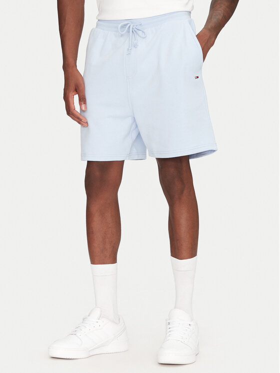 Tommy Jeans Спортни шорти Entry GraphicDM0DM21369 Светлосиньо Regular Fit за Мъже цена
