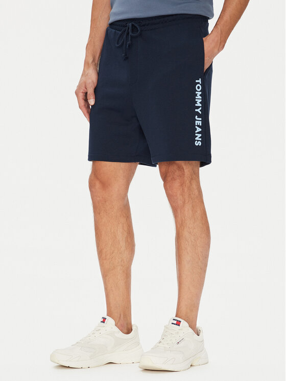 Tommy Jeans Спортни шорти New Classic Beach DM0DM21781 Тъмносин Relaxed Fit за Мъже цена