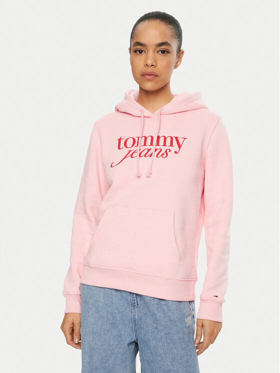 Tommy Jeans Суитшърт DW0DW20170 Розов Regular Fit за Жени цена
