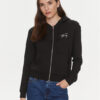 Tommy Jeans Суитшърт Signature DW0DW17338 Черен Regular Fit за Жени цена
