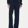 Tommy Jeans Текстилни панталони Badge DW0DW18532 Тъмносин Wide Leg за Жени цена