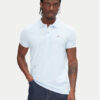Tommy Jeans Тениска с яка и копчета DM0DM20676 Светлосиньо Slim Fit за Мъже цена
