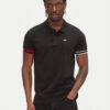 Tommy Jeans Тениска с яка и копчета Flag Cuff DM0DM21306 Черен Slim Fit за Мъже цена