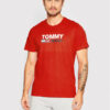 Tommy Jeans Тишърт Corp Logo DM0DM15379 Червен Regular Fit за Мъже цена
