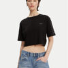 Tommy Jeans Тишърт DW0DW20324 Черен Relaxed Fit за Жени цена