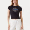 Tommy Jeans Тишърт DW0DW21421 Черен Slim Fit за Жени цена