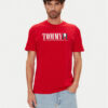Tommy Jeans Тишърт Dna Flag DM0DM21941 Червен Regular Fit за Мъже цена