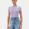 Tommy Jeans Тишърт Essential DW0DW17383 Виолетов Slim Fit за Жени цена