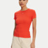 Tommy Jeans Тишърт Essential DW0DW17383 Оранжев Slim Fit за Жени цена