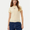 Tommy Jeans Тишърт Essential DW0DW20316 Жълт Slim Fit за Жени цена