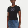 Tommy Jeans Тишърт Heart DW0DW21390 Черен Slim Fit за Жени цена