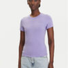 Tommy Jeans Тишърт Linear DW0DW21164 Виолетов Slim Fit за Жени цена