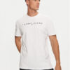 Tommy Jeans Тишърт Linear Logo DM0DM20744 Бял Regular Fit цвят на ниска цена
