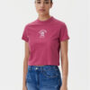 Tommy Jeans Тишърт Varsity DW0DW20317 Розов Regular Fit за Жени цена
