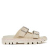 Tommy Jeans Чехли Double Strap Sandal Suede EN0EN02797 Екрю цвят на ниска цена