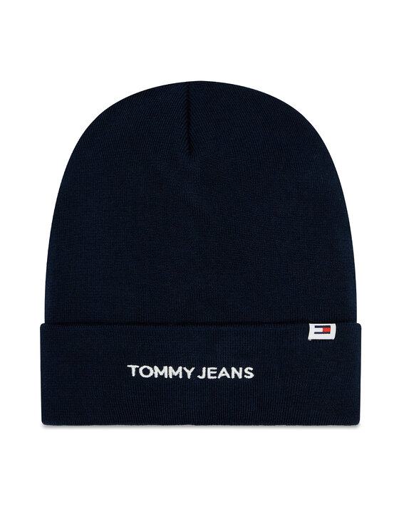 Tommy Jeans Шапка Linear Logo AW0AW15843 Тъмносин за Жени цена