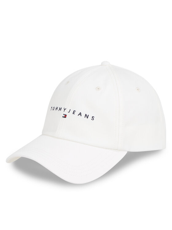 Tommy Jeans Шапка с козирка Tjm Linear Logo Cap AM0AM12958 Бял за Мъже цена