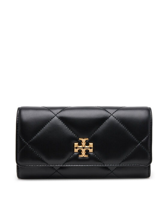 Tory Burch Голям дамски портфейл 163955 Черен за Жени цена