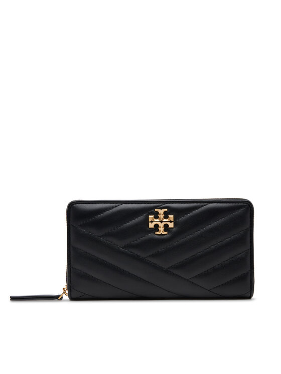 Tory Burch Голям дамски портфейл 90348 Черен за Жени цена