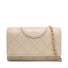 Tory Burch Дамска чанта Fleming Soft Chain Wallet 138853 Бежов за Жени цена