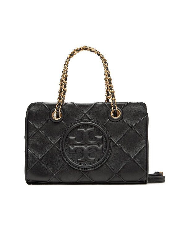Tory Burch Дамска чанта Fleming Soft Mini Chain Tote 152334 Черен за Жени цена