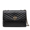 Tory Burch Дамска чанта Kira Chevron Convertible Shoulder Bag 90446 Черен за Жени цена