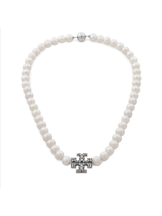 Tory Burch Колие Kira Pearl 164617 Бял за Жени цена