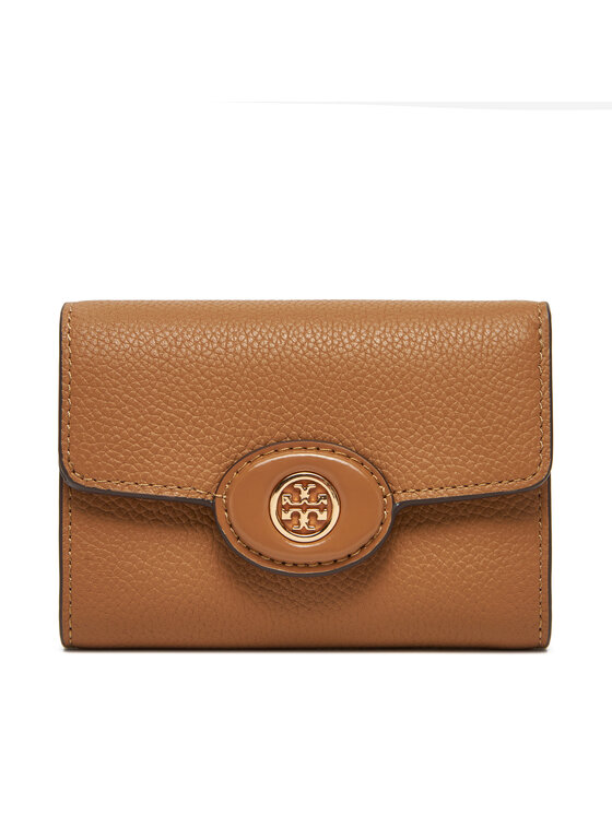 Tory Burch Малък дамски портфейл 165002 Кафяв за Жени цена