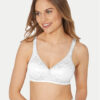 Triumph Безшевен сутиен Elegant Cotton 10100175 Бял за Жени цена