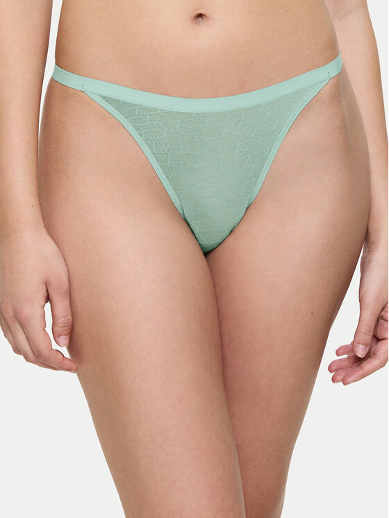 Triumph Бикини тип прашка Signature Sheer 10216494 Зелен за Жени цена