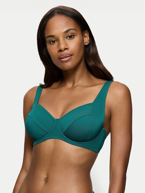 Triumph Горнище на бански Summer Mix&Match 10214534 Зелен за Жени цена