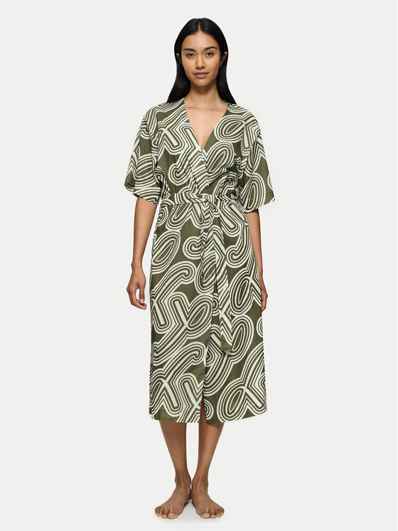 Triumph Кимоно Beach MyWear 10222618 Зелен Relaxed Fit за Жени цена