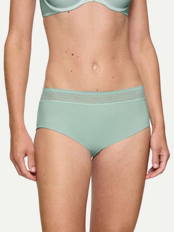 Triumph Класически дамски бикини Feel Of Modal 10214399 Зелен за Жени цена