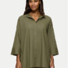 Triumph Риза Summer 10222569 Зелен Oversize за Жени цена