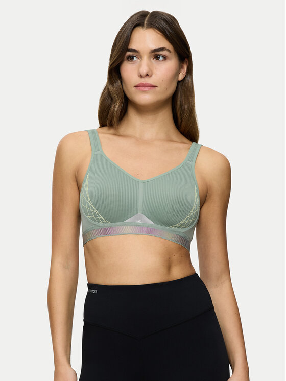 Triumph Спортен сутиен Triaction Cardio Flow 10205923 Зелен за Жени цена