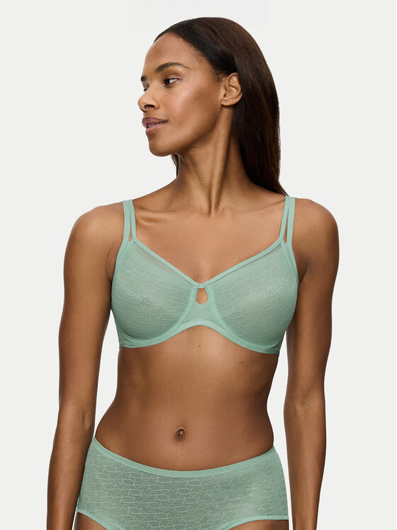 Triumph Сутиен с банели Signature Sheer 10215906 Зелен за Жени цена