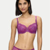 Triumph Сутиен с банели Wild Peony Florale 10209608 Виолетов за Жени цена