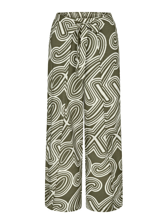 Triumph Текстилни панталони Beach MyWear 10222189 Зелен Wide Leg за Жени цена