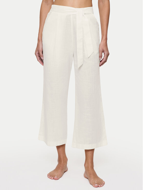 Triumph Текстилни панталони Summer 10222571 Екрю Relaxed Fit за Жени цена
