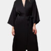 Triumph Халат Robes Satin Robe 01 10216534 Черен за Жени цена