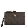 U.S. Polo Assn. Голям дамски портфейл BIUXT6224WVP Кафяв за Жени цена