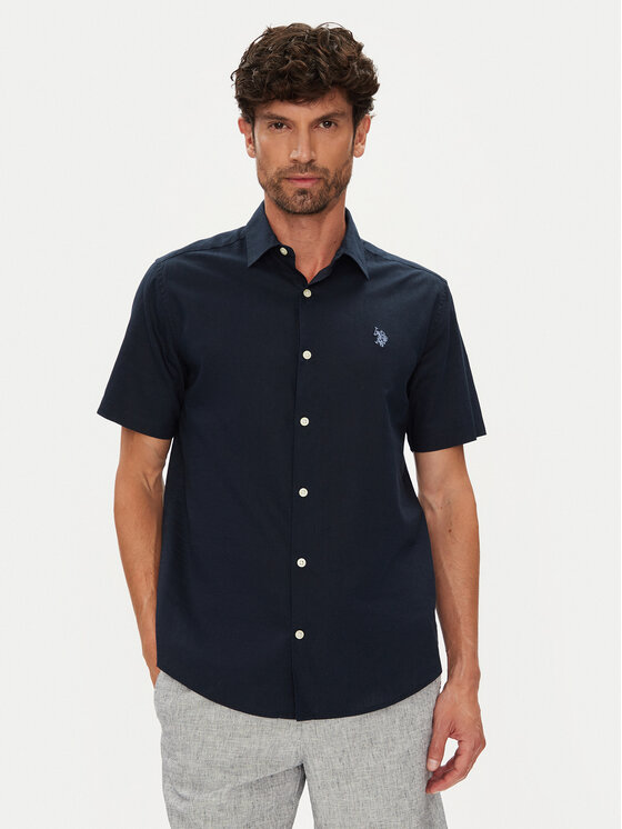 U.S. Polo Assn. Риза MUP3254 Тъмносин Regular Fit за Мъже цена