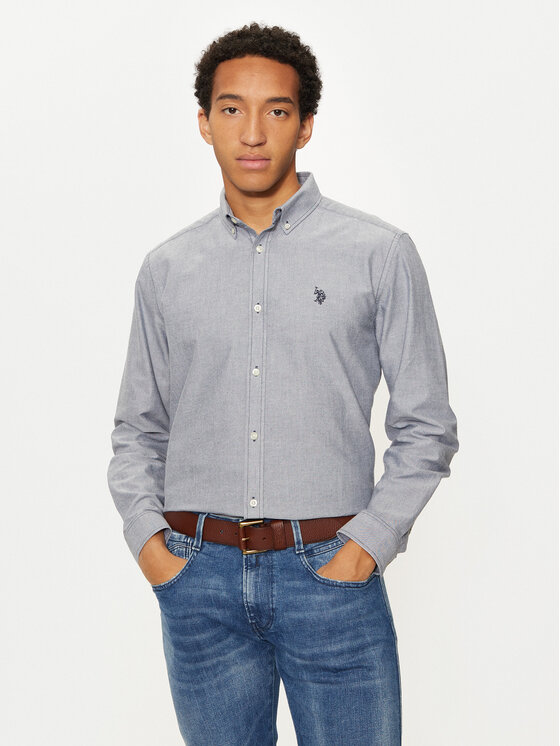 U.S. Polo Assn. Риза MUP3516 Тъмносин Regular Fit за Мъже цена