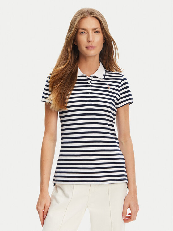 U.S. Polo Assn. Тениска с яка и копчета WUP1310 Тъмносин Regular Fit за Жени цена