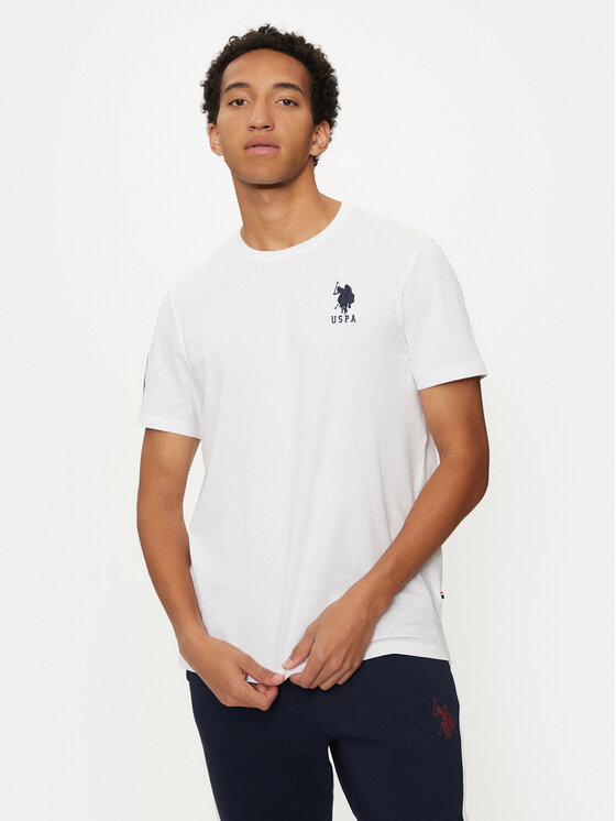 U.S. Polo Assn. Тишърт MUP3311 Бял Slim Fit за Мъже цена