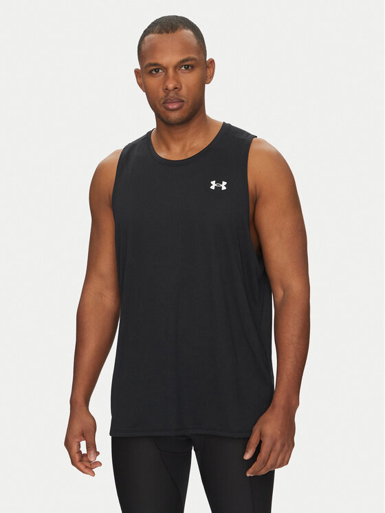 Under Armour Мъжки топ Tech 1382795 Черен Regular Fit за Мъже цена
